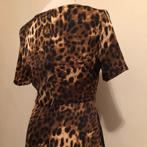 NWT Nasty Gal Leopard Print Button Front Dress - Picture 15 of 16